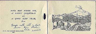 Cameron Christmas card, Sicily 1943