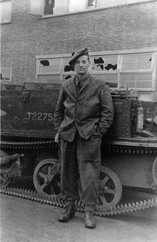 3600273 Private John Brunskill, 5th Cameron Highlanders, s'Hertogenbosch, Holland, December 1944.
