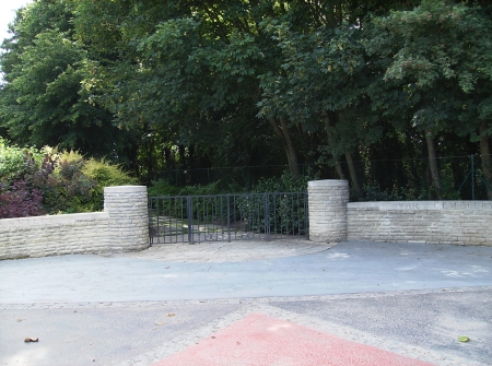 Entrance to Hermanville war cemetery, Normandy, France