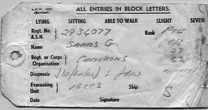 Evacuation Ticket 1944