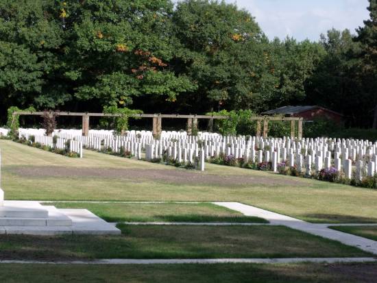 Some of the many Graves at Bergen-Op-Zoom war cemetery, Holland