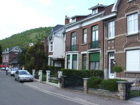 Thne street in Chaudfontaine where Sgt George Sands was billeted