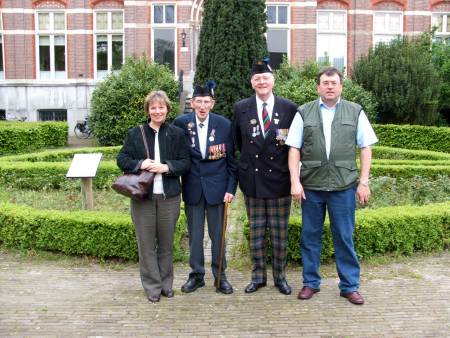 George Sands and Richard Mssey with Jeanne and Peter van der Krabben, Beekvliet, St. Michielsgeste