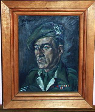 Head and shoulders portrait of 2934077 Sgt George Sands MM
