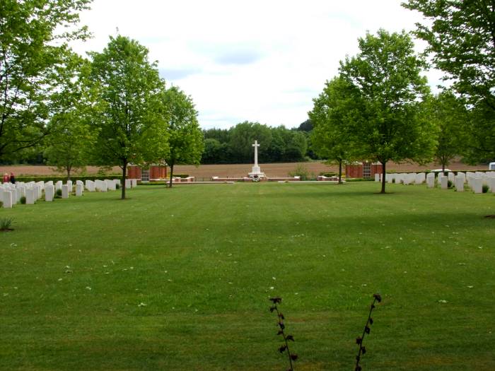 General view of Hotton war cemetery, Belgium.
