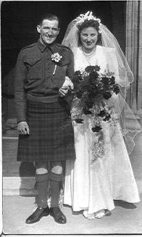George and Joan wedding, St Augustines Church Ipswich April 1944