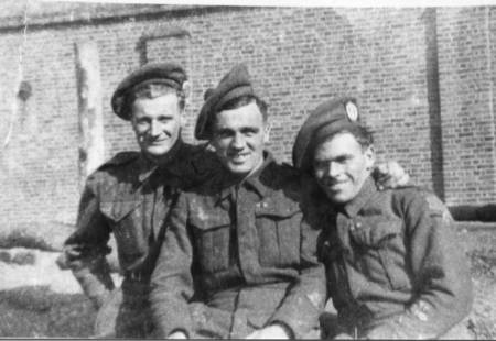 Sid Standish with his best mate Jack Galbraith, Hertford, 1944