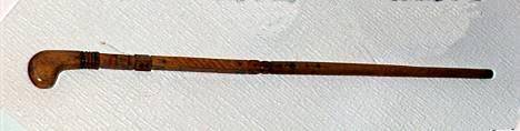 Walking stick made by German prisoners. Westertimke, Germany